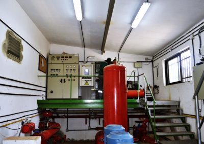 Instalación eléctrica de BT en depósito de agua y PCI. Aeropuerto de Gran Canaria, España