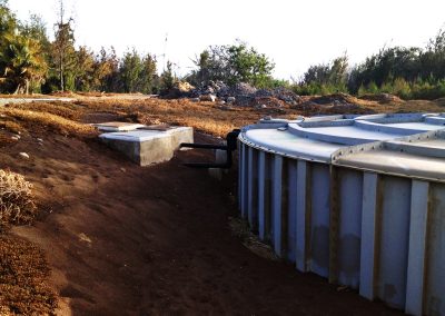 Instalación eléctrica de BT en depósito de riego. Aeropuerto de Gran Canaria, España