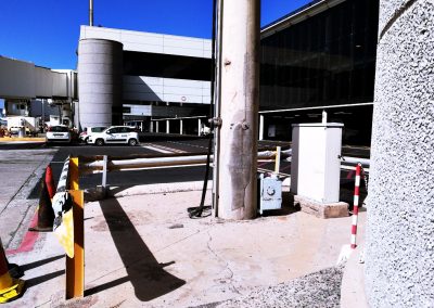 Instalación eléctrica de BT para torres MEGA. Aeropuerto de Gran Canaria, España