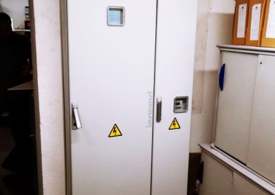 Modificación de instalación eléctrica de BT en oficina Caixabank 1766 Pio XII. Calle Pio XII, Las Palmas de Gran Canaria, Gran Canaria, España