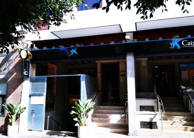 Reforma instalación eléctrica de BT en oficina Caixabank 7102 Los Llanos. Calle Fernande Taño, Los Llanos de Aridane, La Palma, España