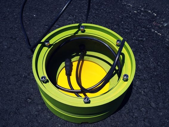 Balizamiento eje de pista de aterrizaje 03L/21R. Aeropuerto de Gran Canaria, España