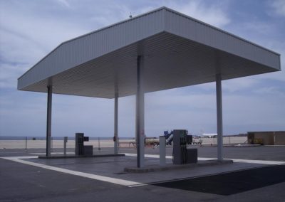 Estación de servicio lado aire. Aeropuerto de Gran Canaria, España