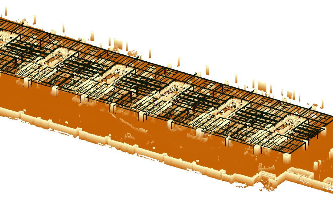 Estructura para instalaciones de adaptación SIEB a nuevas EDS estándar 3 en el Patio 3 HF34-35-36. Aeropuerto de Gran Canaria, España
