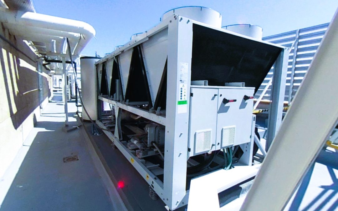 Anillo de frío galería comercial. Aeropuerto de Gran Canaria, España