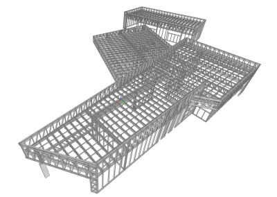 Estructura para vivienda unifamiliar con LSF (Steal Frame). Tetir, Fuerteventura, España