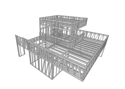 Estructura para vivienda unifamiliar con LSF (Steal Frame). Rosa de Candelaria (La Oliva), Fuerteventura, España